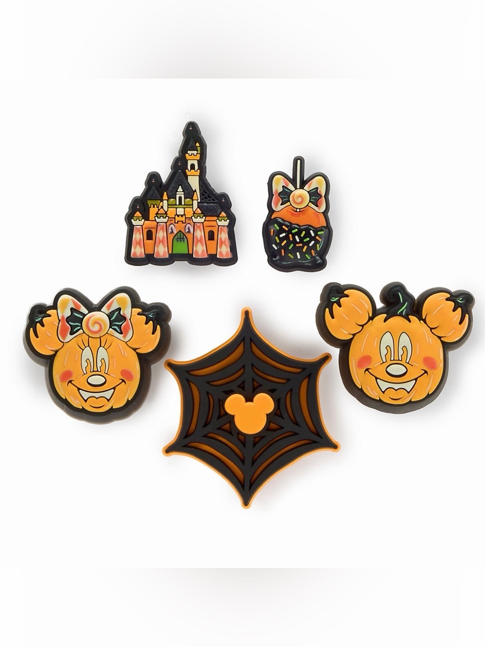 Disney CROCS Halloween Pumpkin Castle Jibbitz Charms with light up mouse